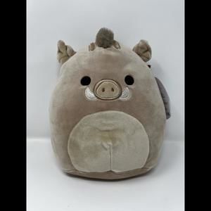 Squishmallows Warren The Warthog 8" Tan Wild Boar Wildlife Squad Plush Animal